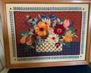 needlepoint floral