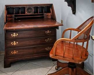 Desk and chair