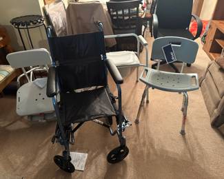 Durable Medical Equipment: transport chair, shower chairs, bedside commode