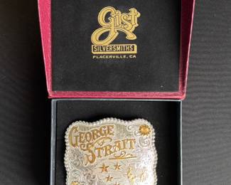 George Strait Limited Edition Western Belt Buckle by Gist Silversmiths