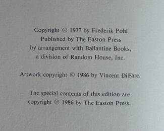 1986 Easton Press "Gateway" Leather-Bound Signed Gateway by Frederik Pohl Collector's Edition