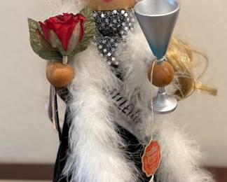 Original Steinbach "Millennium Lady" German Wooden Nutcracker (New Year 2001 Edition)