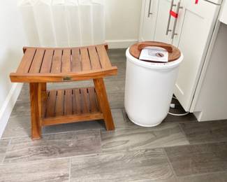 Broyhill Teak Shower Bench