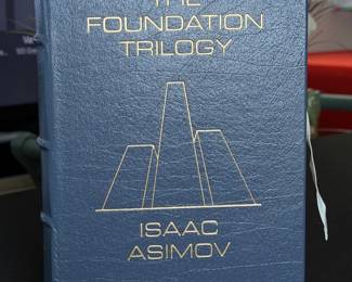 EASTON PRESS  The Foundation Trilogy by Isaac Asimov  SIGNED BY Author RARE Mint Condition!