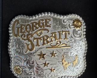 George Strait Limited Edition Western Belt Buckle by Gist Silversmiths