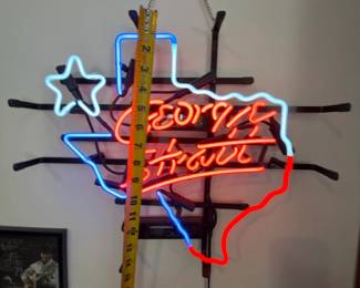 George Strait Texas Maps Neon Light Sign