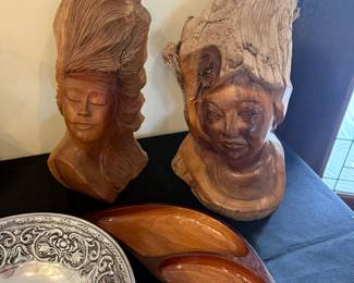 Hand Carved Wood Statues