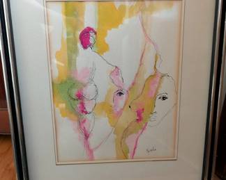 17.25x21.5 Signed Risolia (1926-2002)