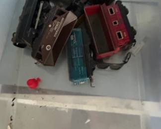 Assorted Vintage Toy Train Cars Lot