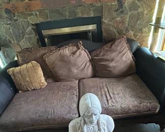 Victorian Floral Tapestry Upholstered Sofa