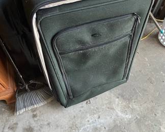 Green SoftSided Rolling Suitcase
