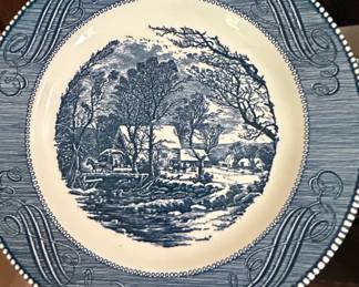 Currier and Ives The Old Grist Mill Plate by Royal China