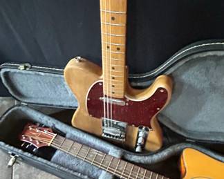 Fender Telecaster Style Electric Guitar and Acoustic Guitar Set second image