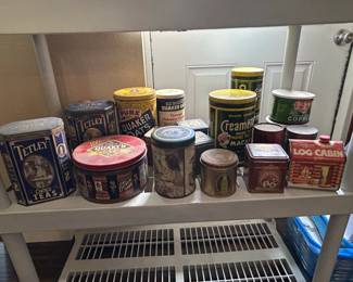Collection of Vintage Advertising Tins