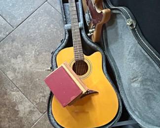 Fender Telecaster Style Electric Guitar and Acoustic Guitar Set