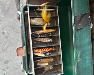 Vintage Fishing Lure Collection in UMCO Tackle Box