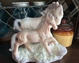 Echt Altmann Porcelain Mare and Foal Figurine