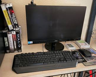 AOC Monitor & Devastator 3 keyboard & mouse