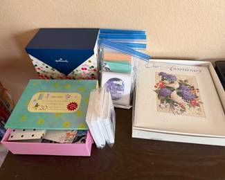 Hallmark assorted cards & anniversary book (brand new)