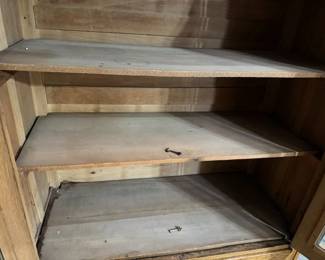 Pantry shelves.