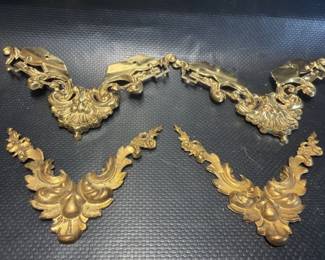 Brass filigree / trim. Ornate.