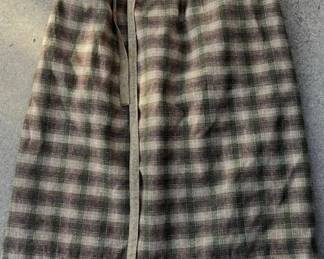 Early KENZO Jap wool/linen blend paper bag skirt