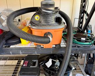 Shopvac and various tools & gardening supplies