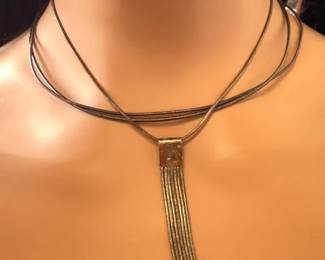 Vintage Estate Waterfall Pendant Necklace