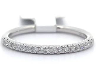 0.14 Carat Natural Diamond Eternity Band in 14k White Gold