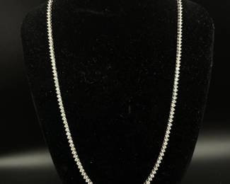 Impressive 7.00 Carat Diamond Tennis Chain Necklace