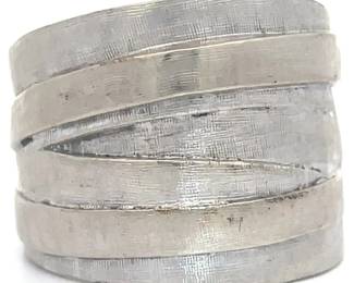 Vintage Wide Stacked Band Ring