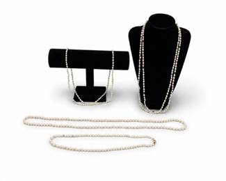 114 VintagePearlNecklaceCollectionEstateJewelryLot
