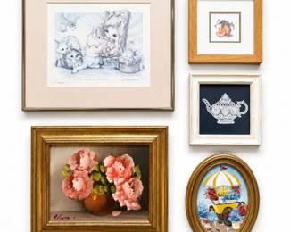 54 VintageFramedArtWallDecorCollection