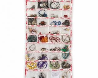 56 VintageFashionJewelryMysteryLotDoubleSidedMix