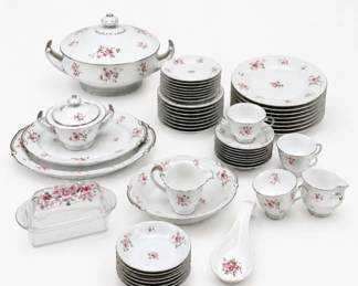 167 NorcrestChelseaRoseFineChinaSet8ServicePieces