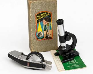 172 VintageGilbertS7MicroscopeDymo1570LabelMakerCollection