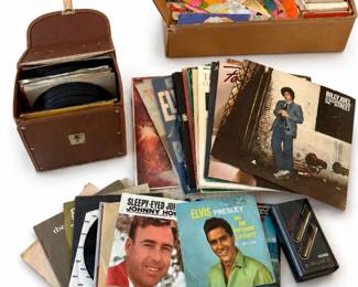 176 VintageVinylRecordsLotwStereoRecordCase
