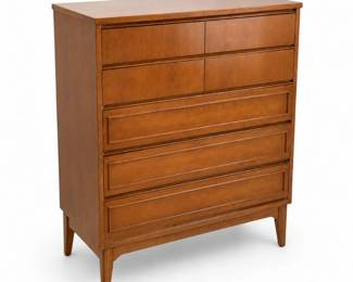 9 MidCenturyModernWalnutHighboyDresserChestDrawers