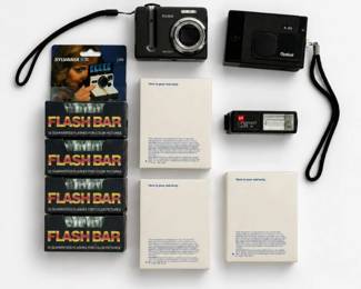 119 VintageCameraLotKodakRolleiFlashAccessories