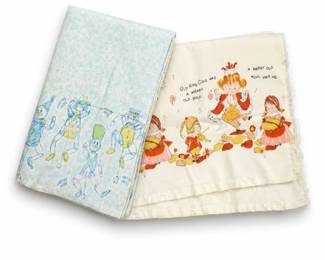 120 Vintage1960sBabyReceivingBlanketLotRiegelKingCole
