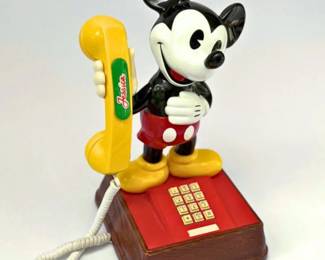 33 VintageMickeyMouseDeskTelephoneDisneyCharacterPhone