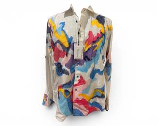 102 NWTRobertGrahamBirdSongEmbroideredShirtSizeM398Retail