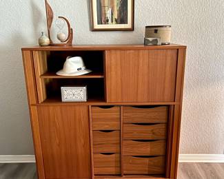 Danish Teak Tambour - Poul Hundevad