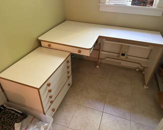Sewing table, storage cabinet