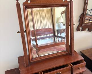Vanity top mirror chest