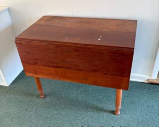 Fold down leaf mahogany table