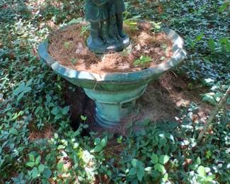 Cement Fountain Garden