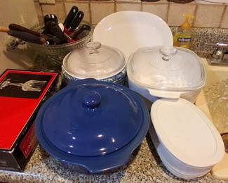 Plenty of La Creuset French bakeware cookware