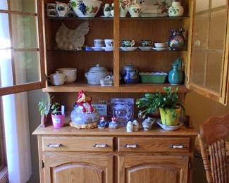 Amish furniture Hoosier cabinet Oak