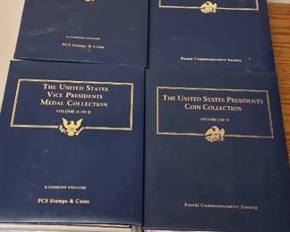 United States Vice Presidents Medal Collection (Volumes I & II) and The United States Presidents Coin Collection (Volumes I & II)